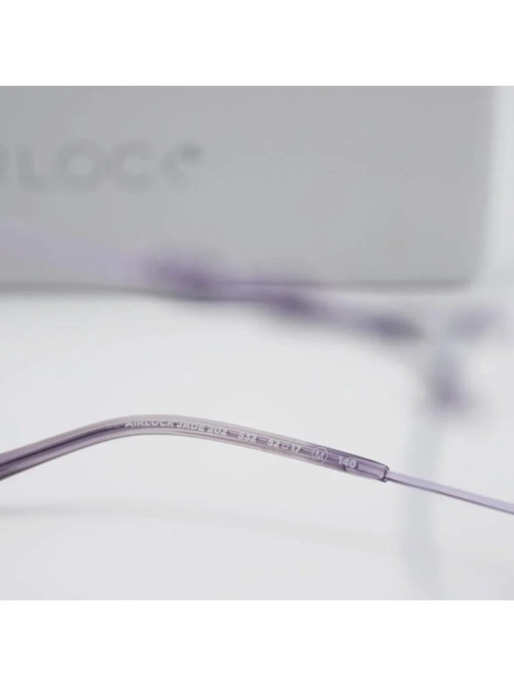 AIRLOCK JADE 202 532 Rimless Cat Eye Eyeglasses 52mm – Lilac